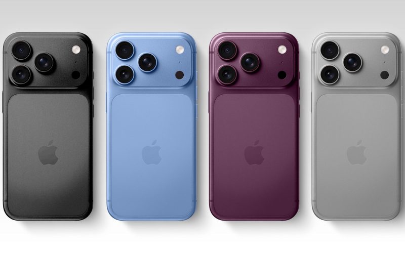 Four iPhone 18 Pro Colors Mock Feature