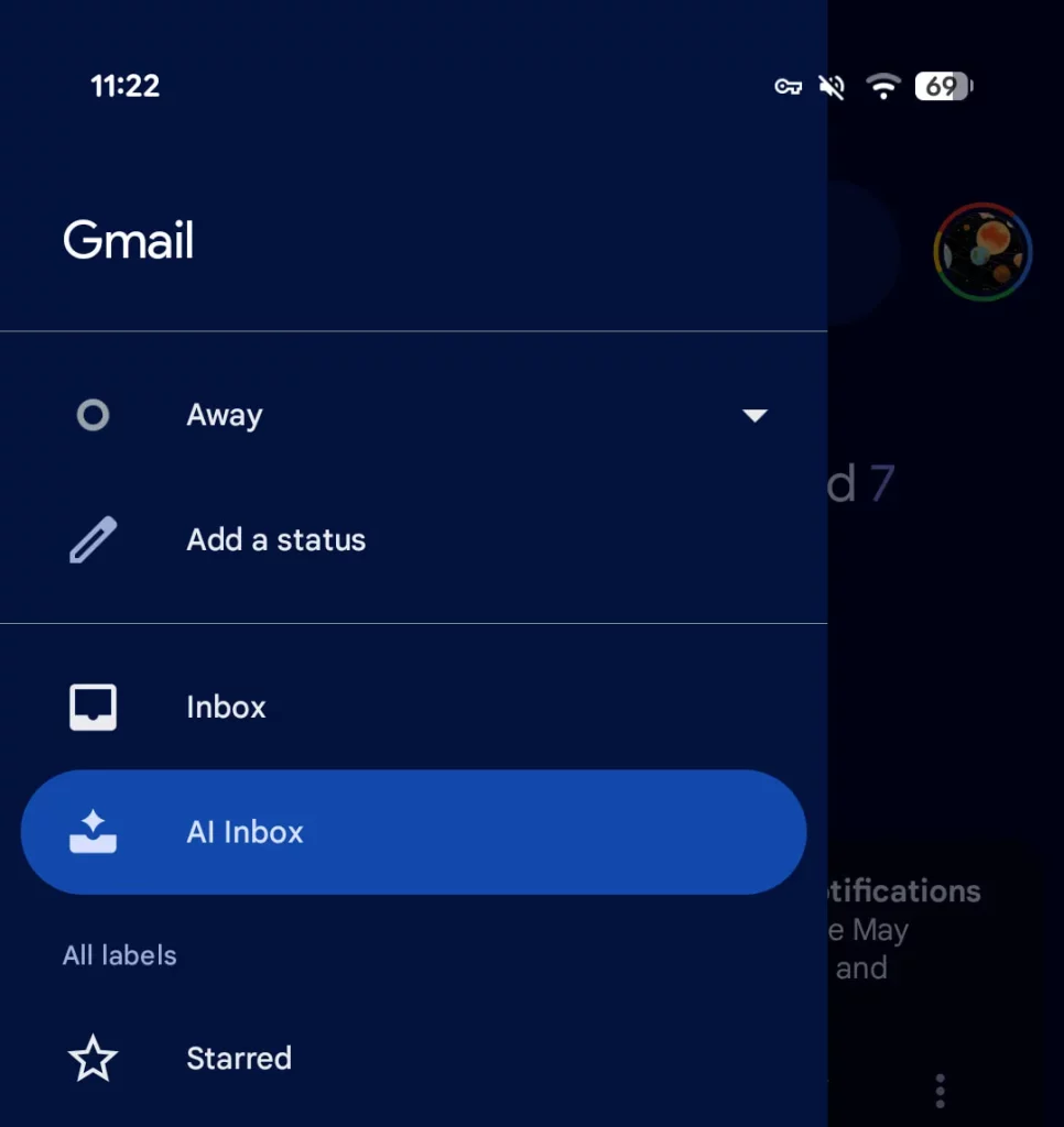 Gmail AI Inbox Android 1