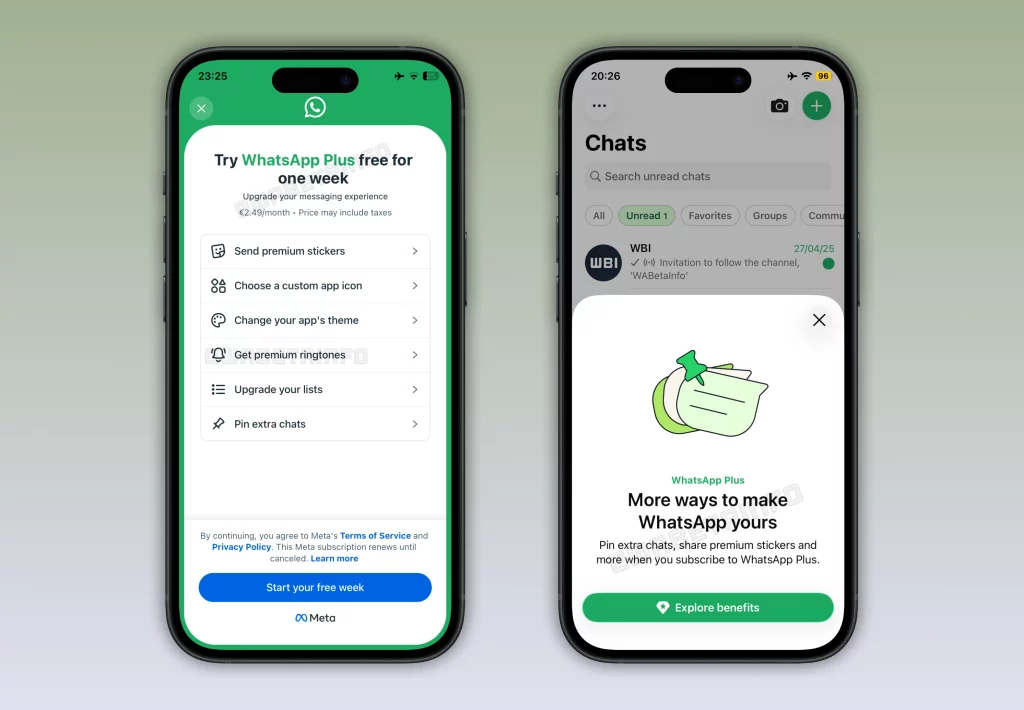 WHATSAPP PLUS FEATURE IOS