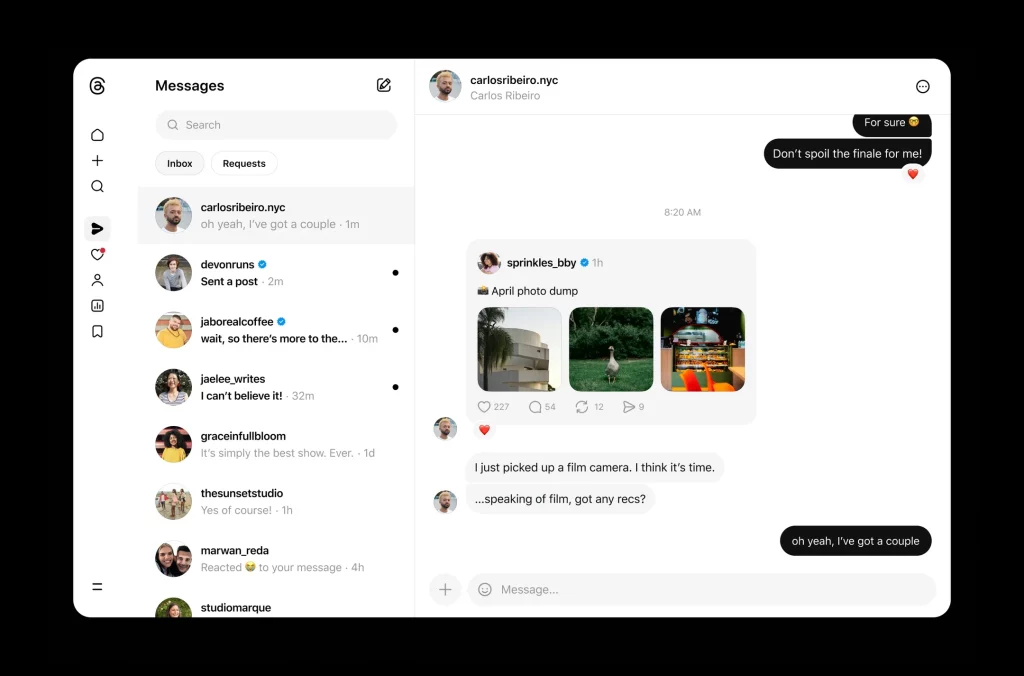thread dm web