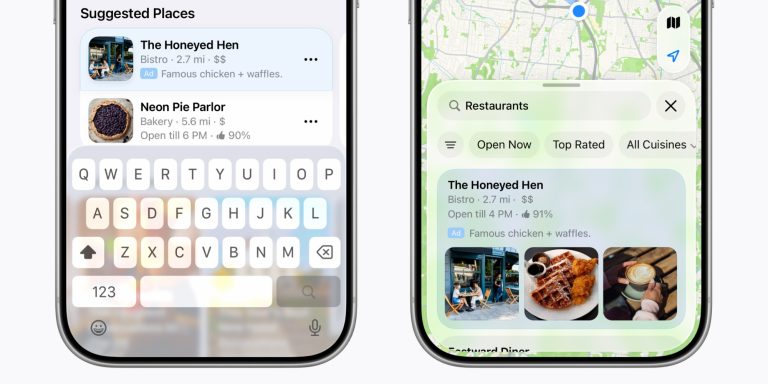 Apple Maps Ads Example