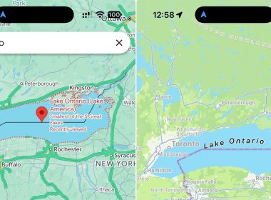 Apple Maps Still Shows Lake Ontario As Google Maps Changes Name