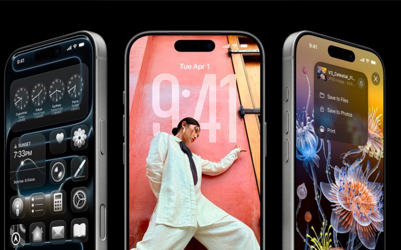 iPhone 17 Pro Three Up iOS26