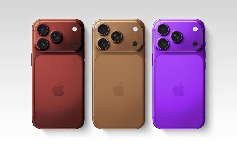 Coffee Burgundy Purple iPhone 18 Pro Mock