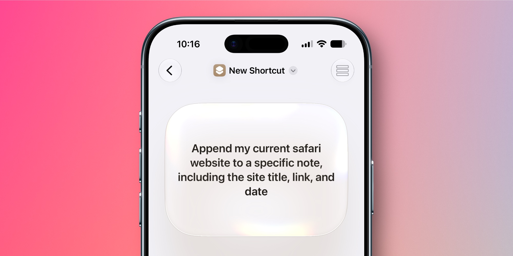 iOS 27 Shortcuts 新增逾 35 項動作　自動化支援鍵盤與截圖