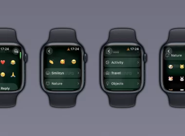 WA WHATSAPP MESSAGE REACTIONS CATEGORIES FEATURE APPLE WATCH IOS