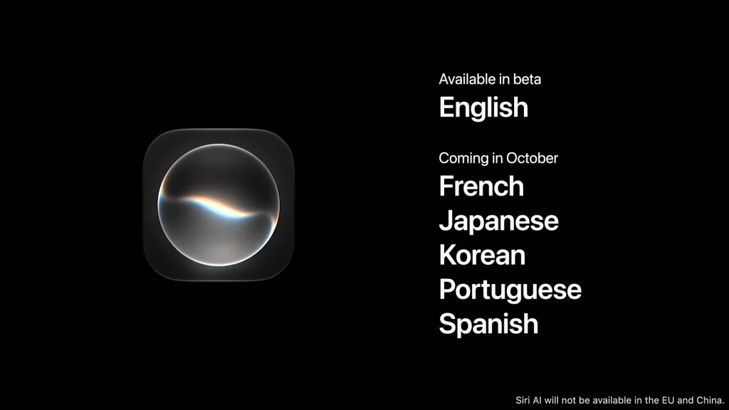 siri ai language