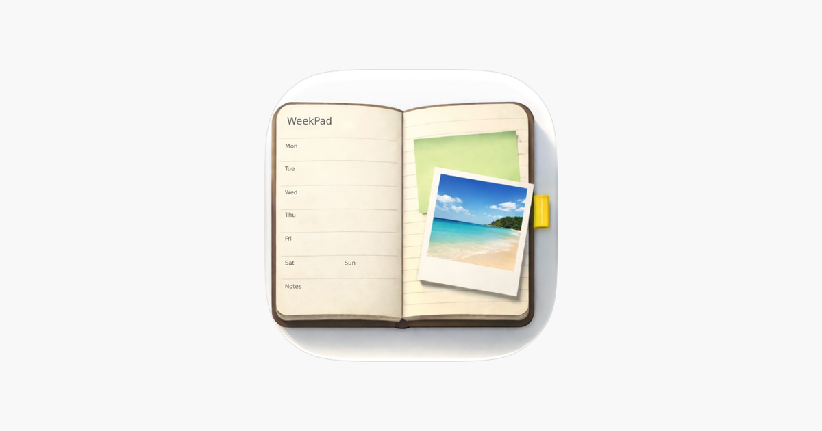 一週一頁的紙感週計劃本　原價 US $0.99《WeekPad》限時免費
