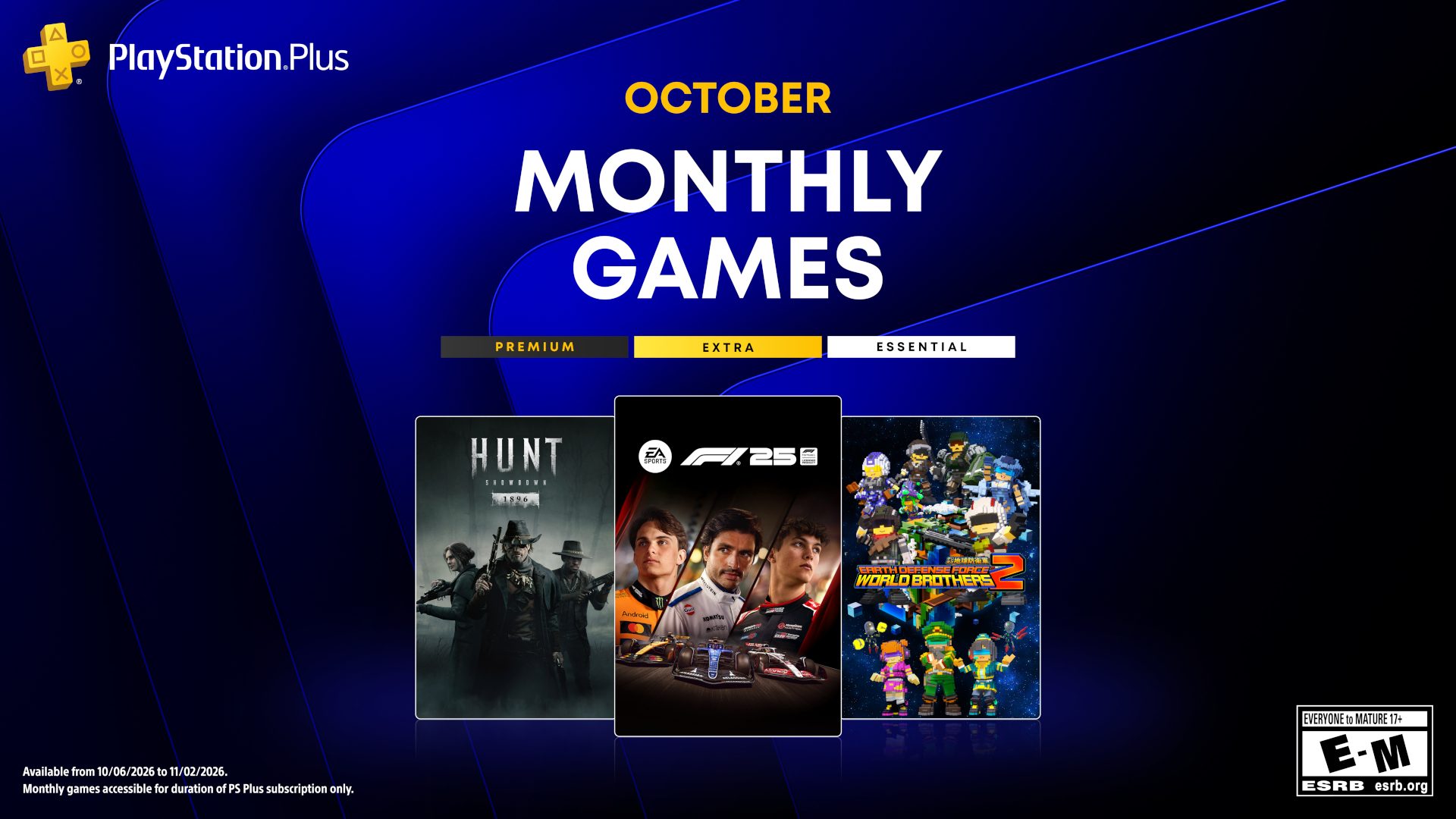 PlayStation Plus 十月送贈遊戲陣容公佈　三款作品 10 月 6 日起開放下載