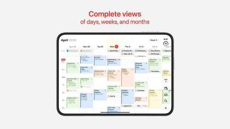 calendar wide view