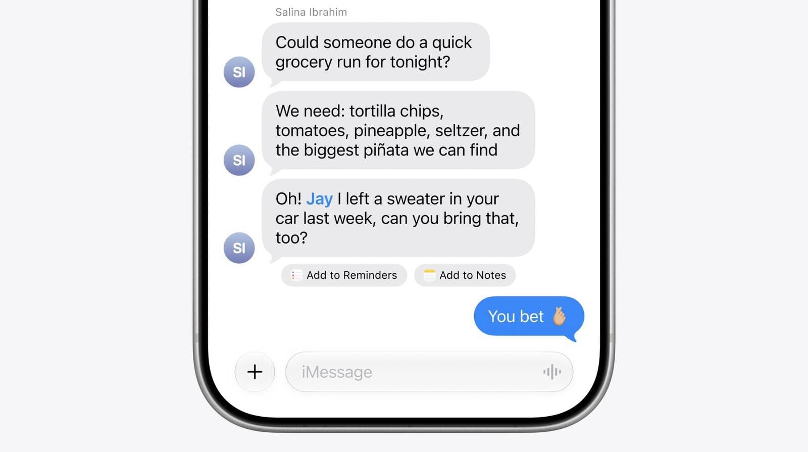 iOS 27.2 訊息建議操作可逐一開關　未用建議 30 天後隱藏