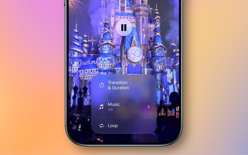 iOS27 Photos Slideshow Customize