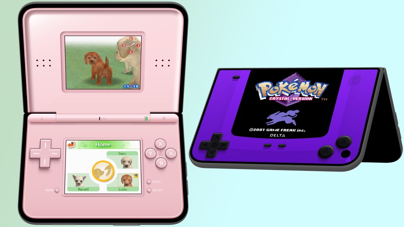 Delta 把半摺的 iPhone Duo 變成 Nintendo DS