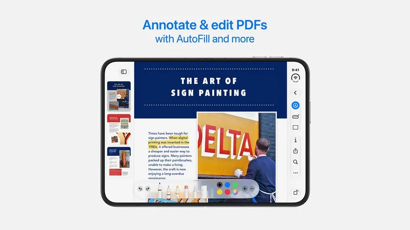 preview app edit tools vertical navigation