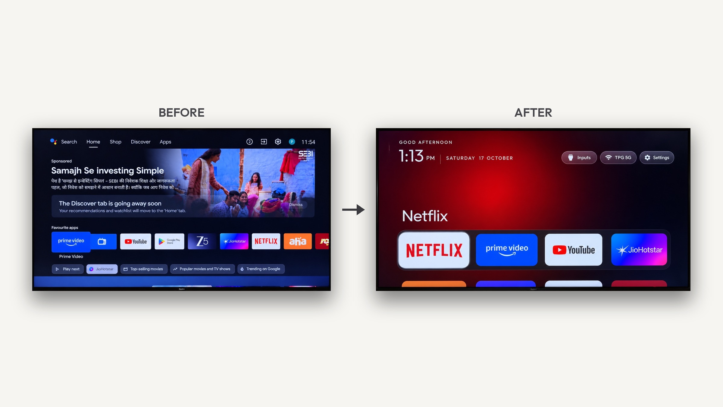 CleanYourTV 經 Wi-Fi 清理 Android 電視　換上 Apple TV 風格主畫面